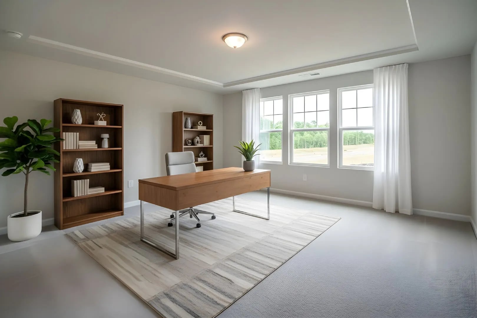 Modern Home Office Staging